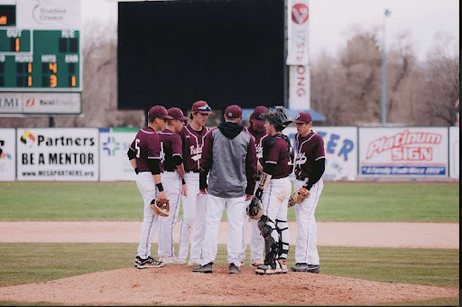  Palisade Boys Baseball team at a game this season