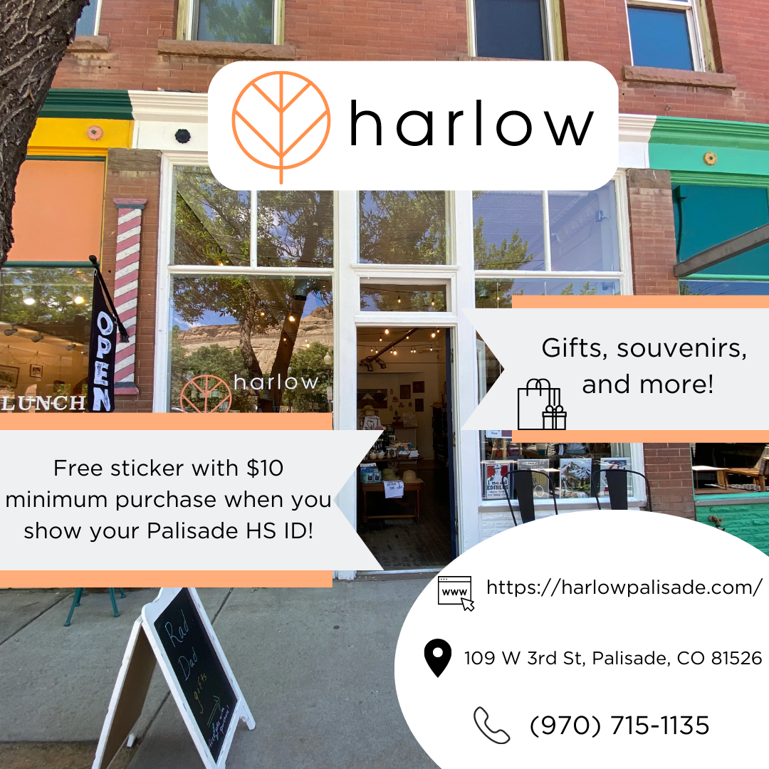 Visit Harlow and receive a free gift with a purchase of $10 or more by showing your PHS ID
