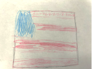 Sketch of the American Flag; Let us know your thoughts on this story in the Comments!
