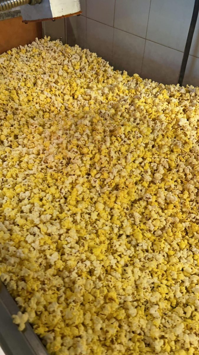 Freshly popped popcorn from Regal Cinemas Canyon View. Photo by Brielle Sorensen.