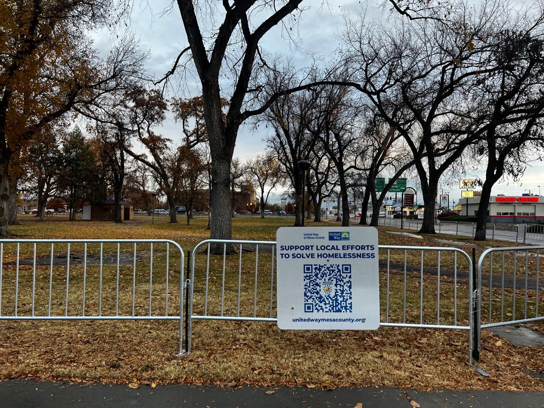 Whitman Park closed to the public.