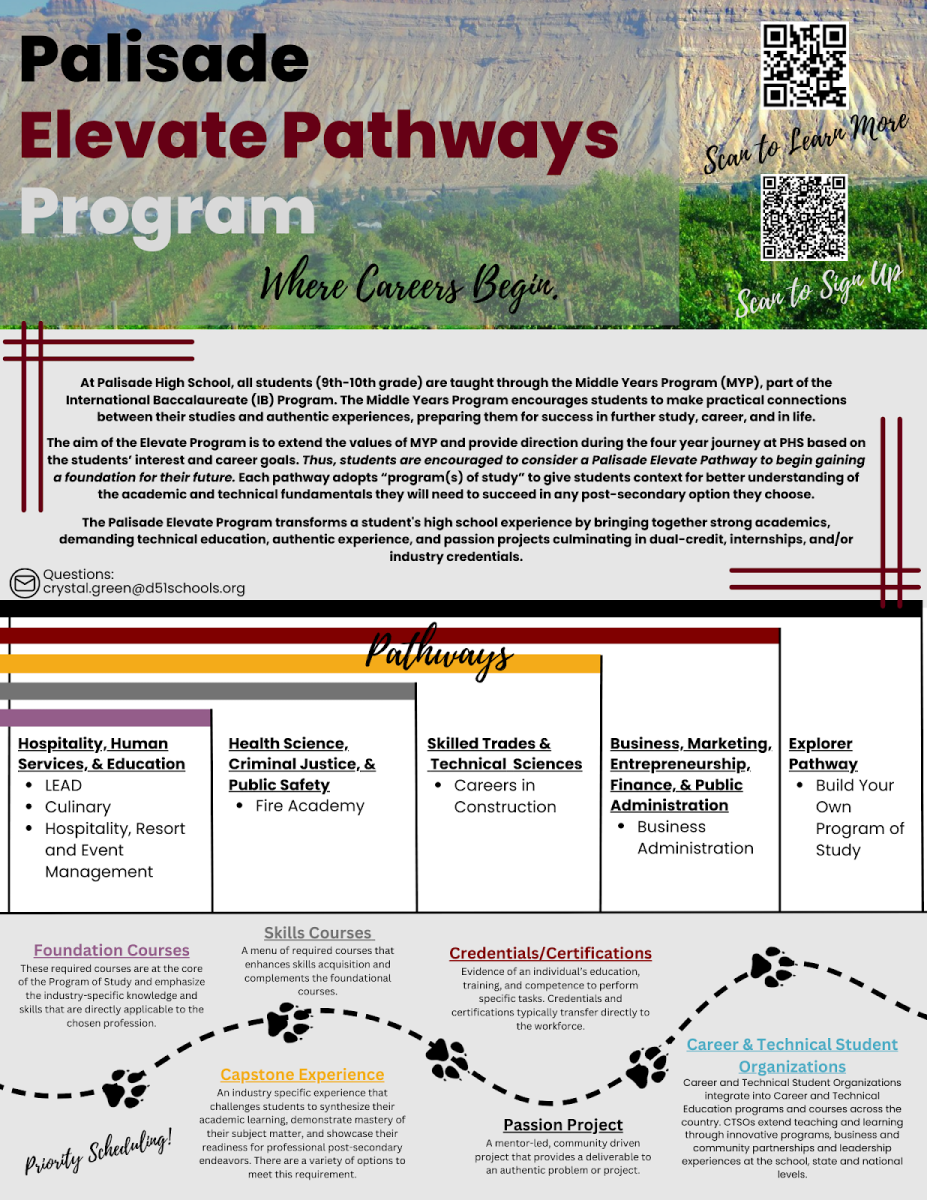 A one pager of what the Elevate Program is.
Photo provided by Crystal Green