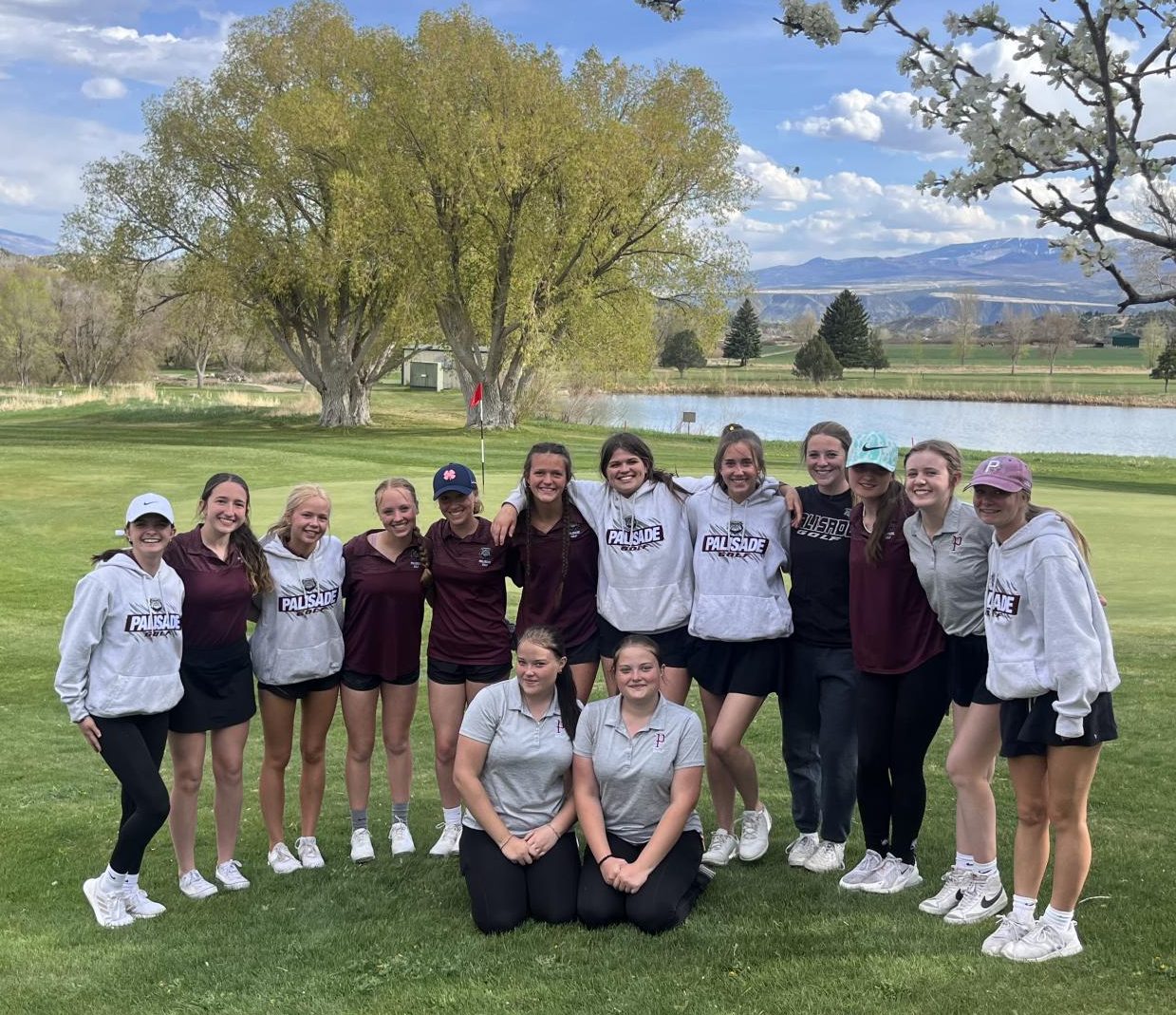 The varsity team after their Rifle tournament.