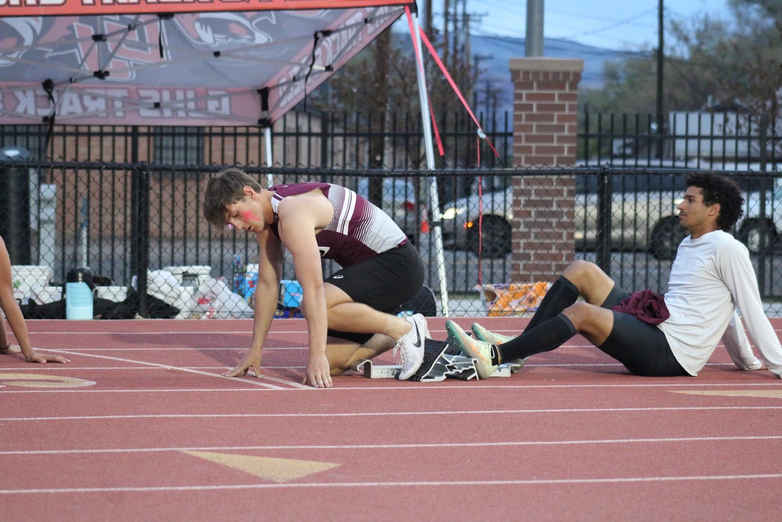 Kaleb Reed as he gets ready to run.
Photo provided by Kaleb