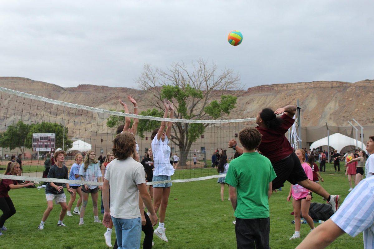 Volleyball activities at Messy Day