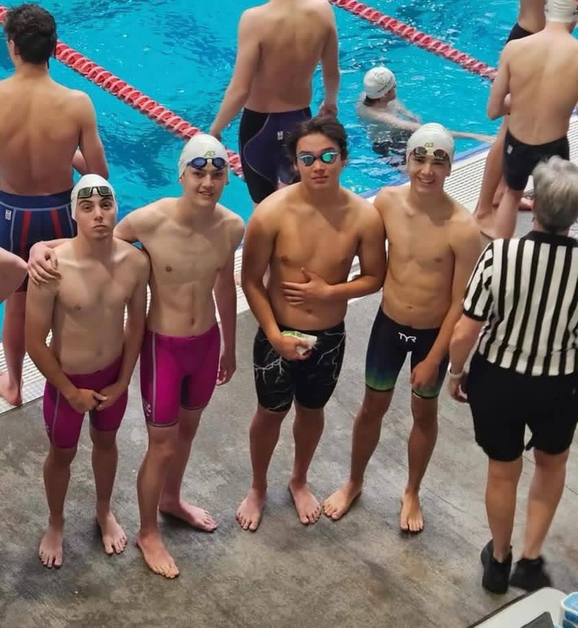 Gavin Burke (Middle Left) at the State Championships.
Photo provided by Gavin