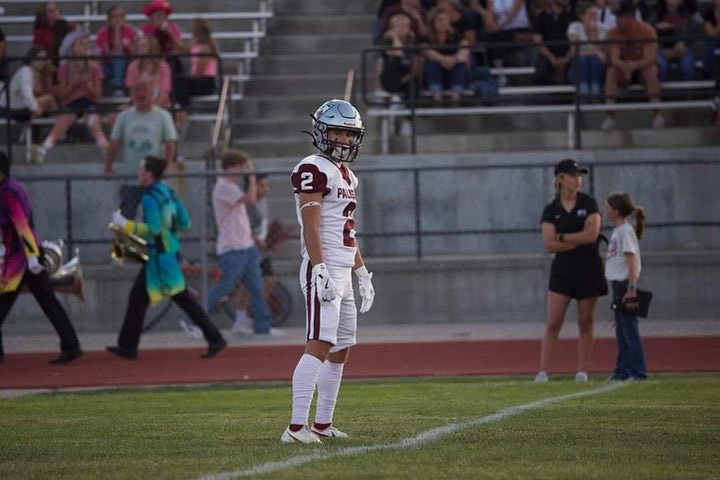 Photo of Nathan Umberger at a football game.