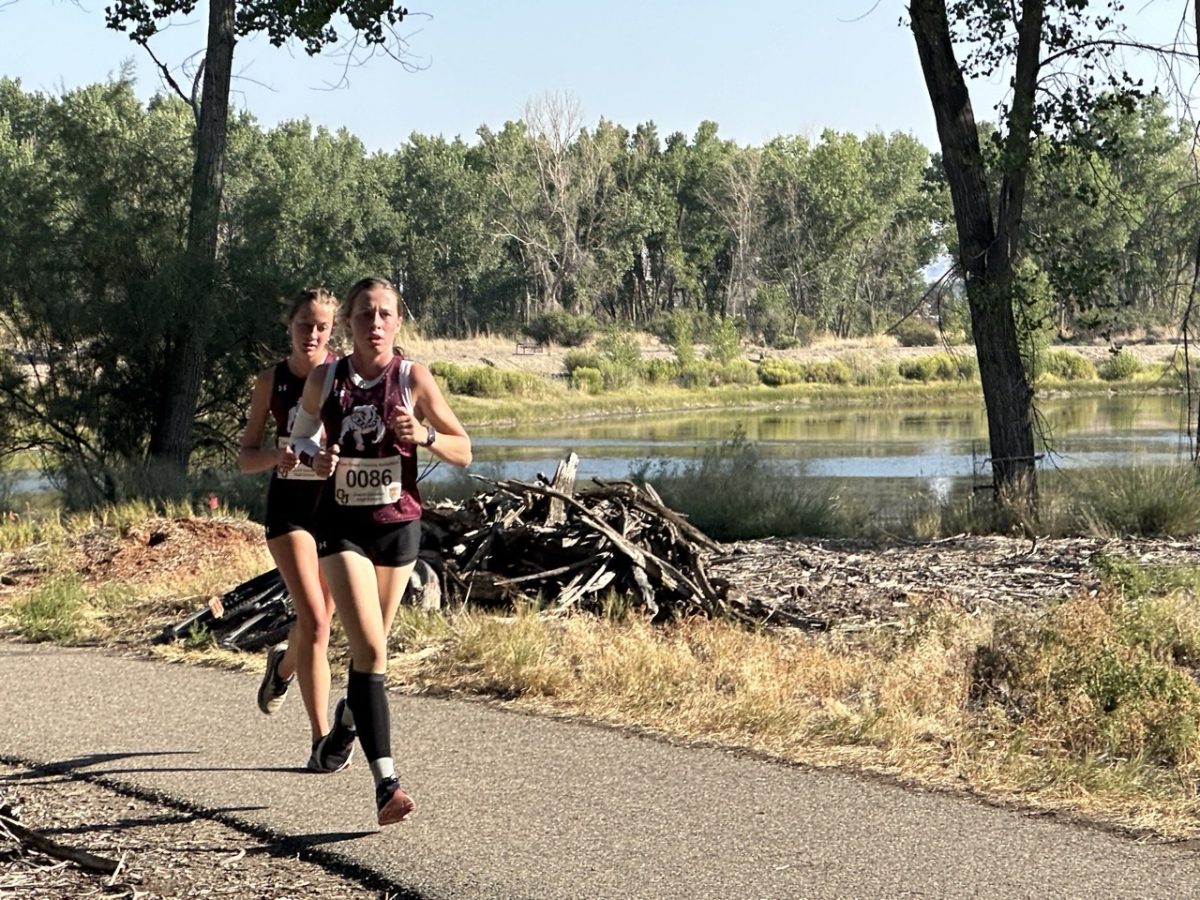 Amy Talbot and Abby Price competing 