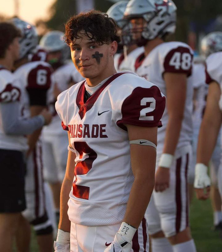 Photo of Nathan Umberger at a football game.