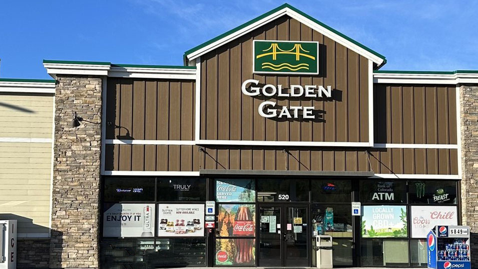 The Golden Gate Gas Station, scene of the shooting and crash