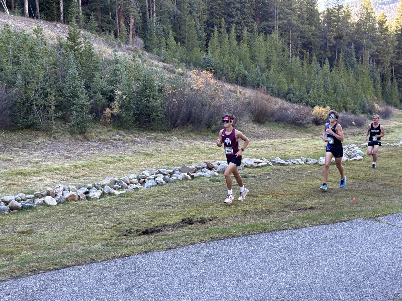 Chase Edmonds racing at Leadville's Copper Mountain. Photo provided by Chase Edmonds. 