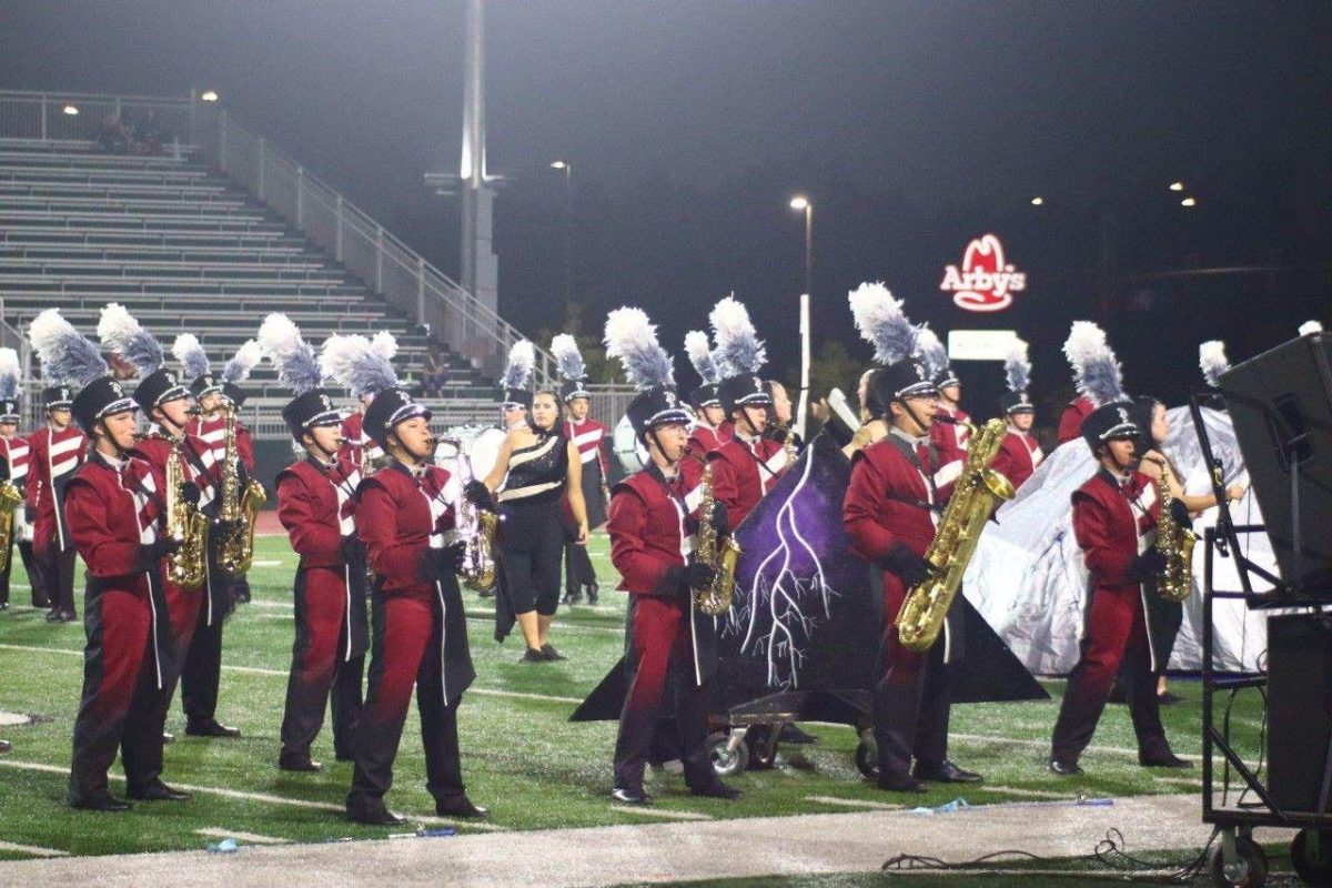 Palisade Marching Band performing at Colorado West. Photo provided by Katelyn Spalding.