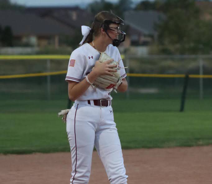 Kaci Hoskin enjoying herself out on the field. Photo provided by Kaci