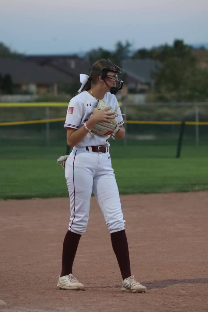 Kaci Hoskin enjoying herself out on the field. Photo provided by Kaci