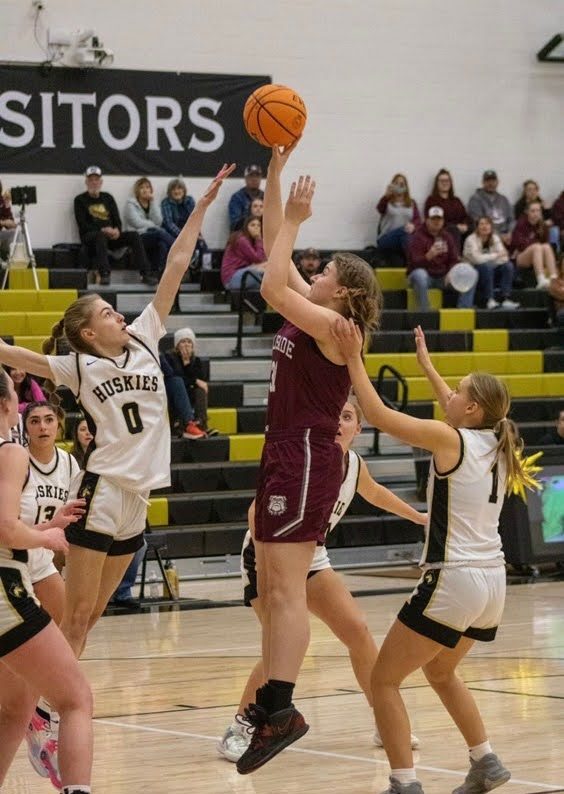 Delaney Wright releasing the ball for a shot.  Photo provided by Delaney.