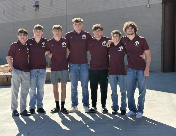 This year's state wrestling qualifiers before heading off to the state tournament.