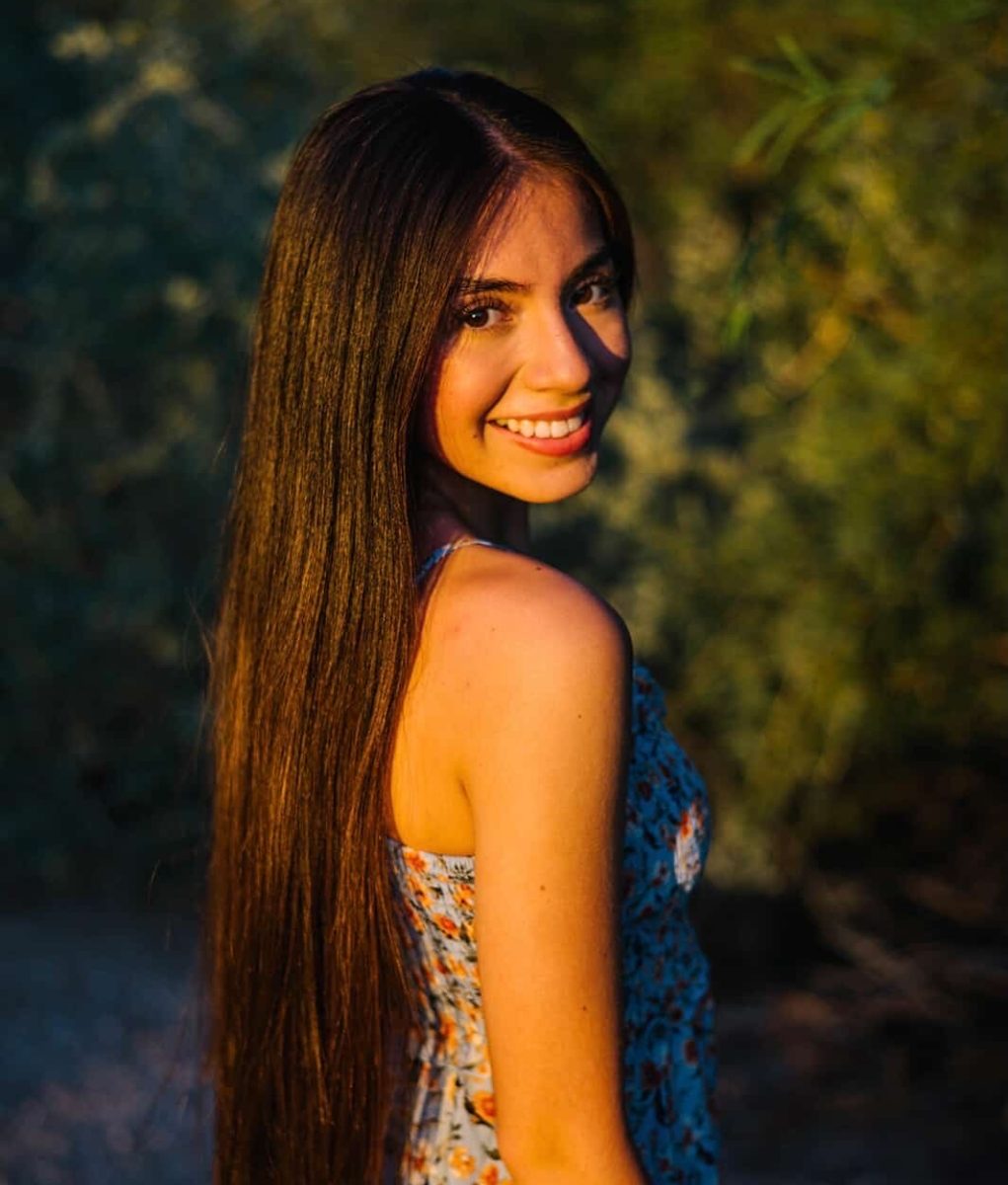 Ruby Baca taking her Senior photos