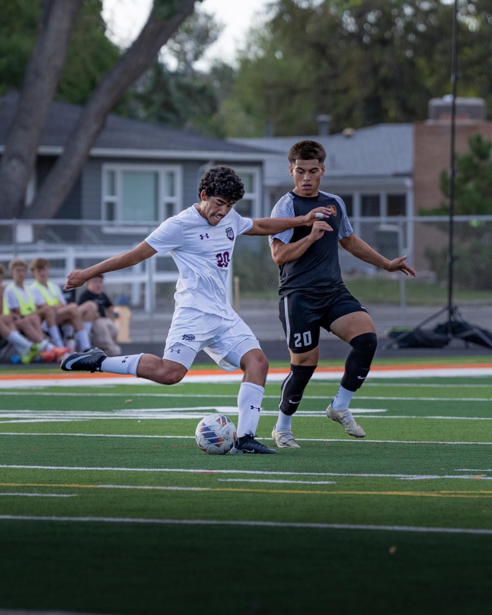 Palisade player takes a shot on goal