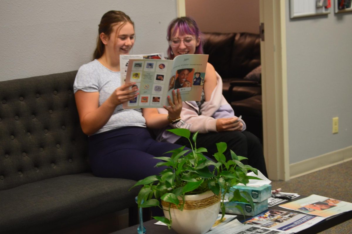 Palisade High School students enjoying the Counslors Corner.