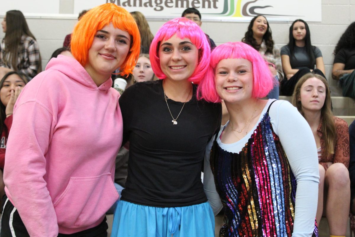  PHS Seniors During HOCO Assembly Dressed for Wacky Wednesday 10/01/2025