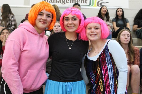  PHS Seniors During HOCO Assembly Dressed for Wacky Wednesday 10/01/2025