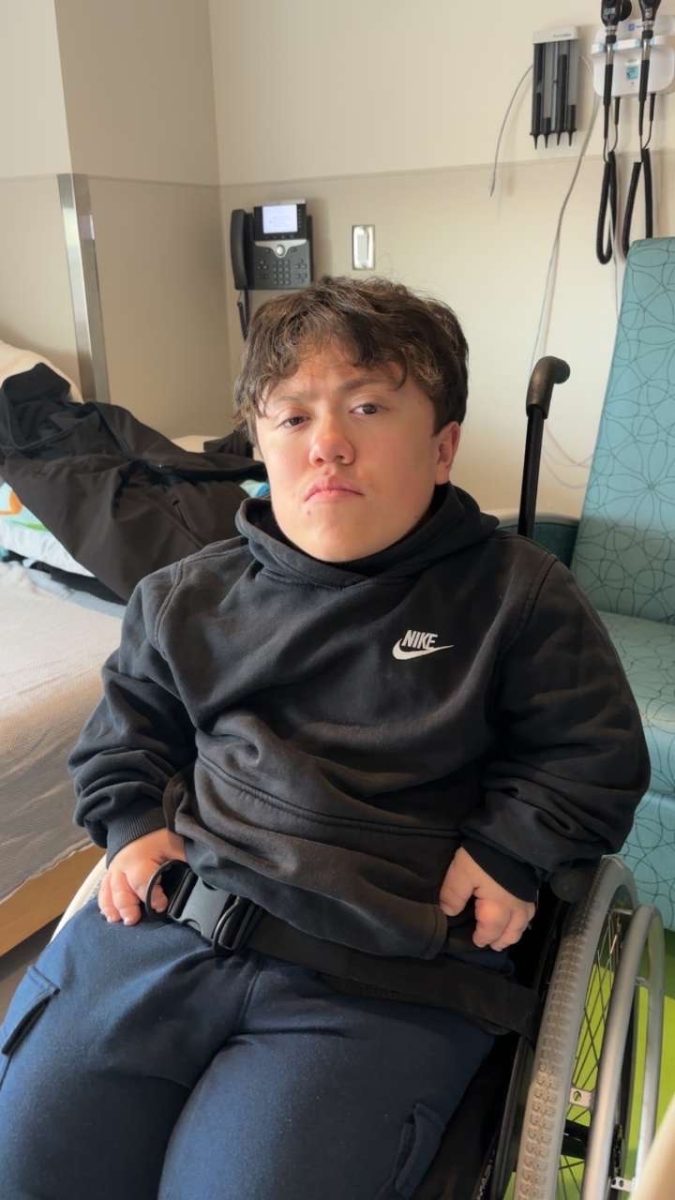 Chris at the hospital