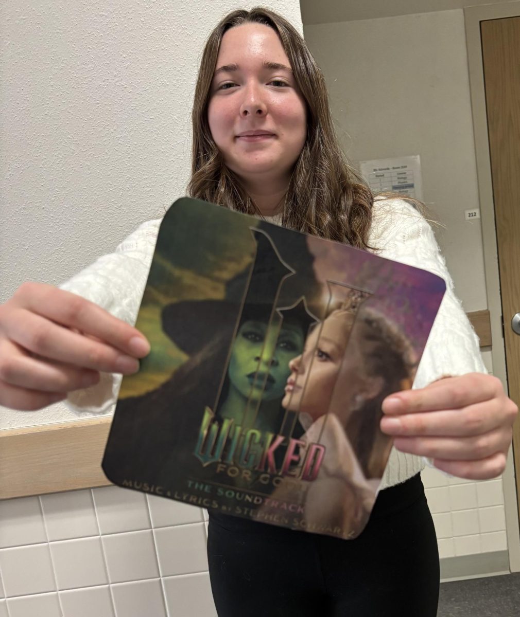 Freshman Eve Benner showing her love for Wicked