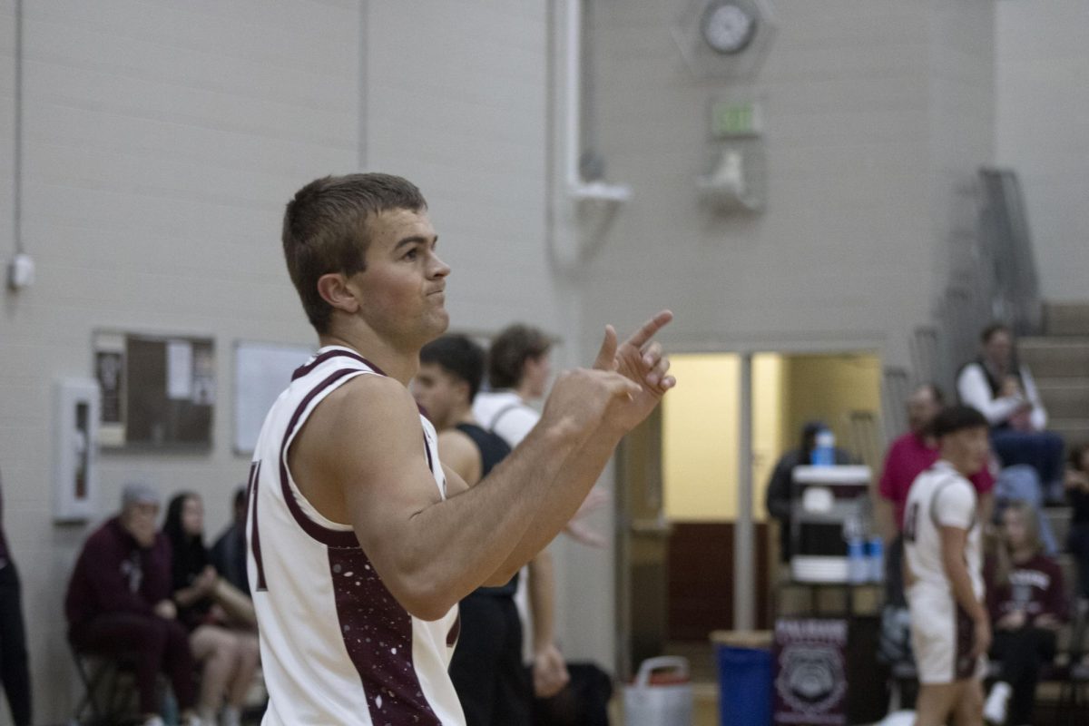 Bulldog Branson Springers reaction to another bulldog that shot a play.