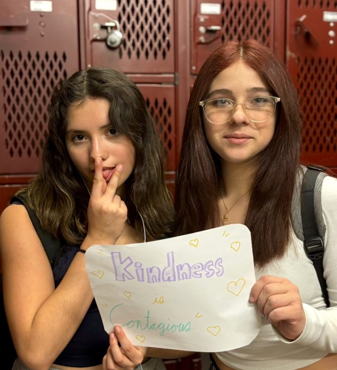 Ashlynn Gonzalez-Dominguez and Abby Huckabay expressing their love of KIC Week