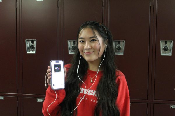 Senior Katalyne Hean promotes her favorite Bad Bunny song. Bad Bunny was the controversial headliner for the Super Bowl LX halftime show.