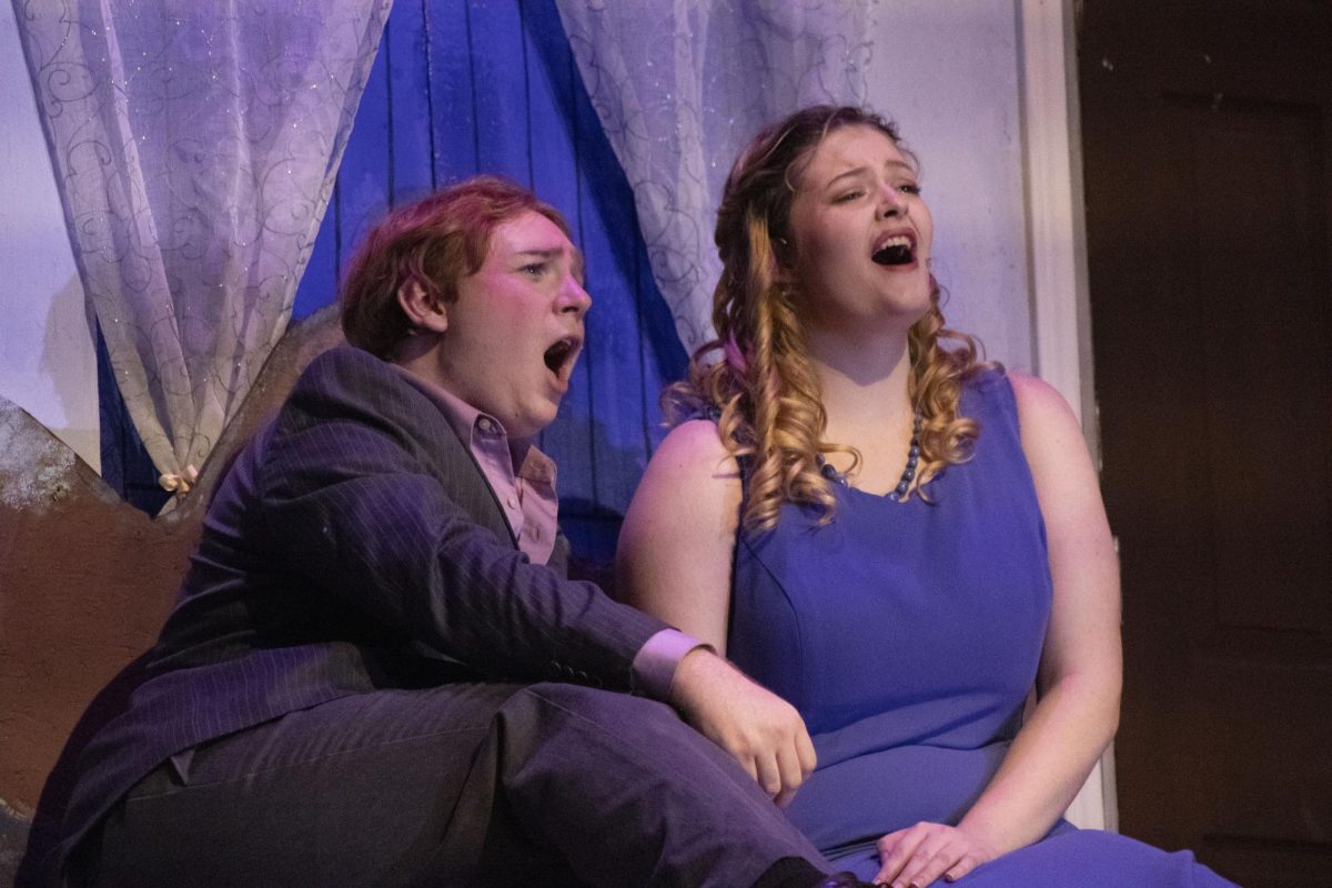 Seniors Mason Burke and Regyn Coolbaugh as characters Harry "Headbanger" Bright and Donna Sheridan. The two sing "Our Last Summer" together upon reminiscing their romantic fling 20 years prior. 