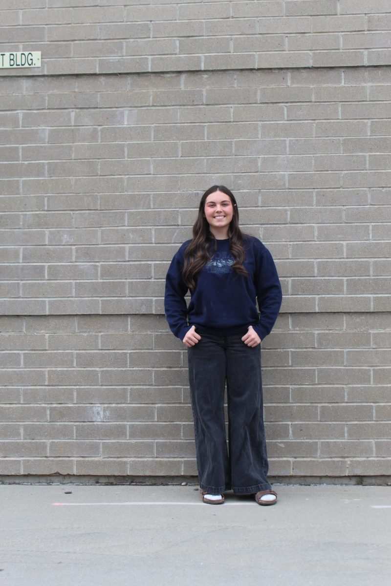 Athlete of the week Kennedy Kostur posing for her picture