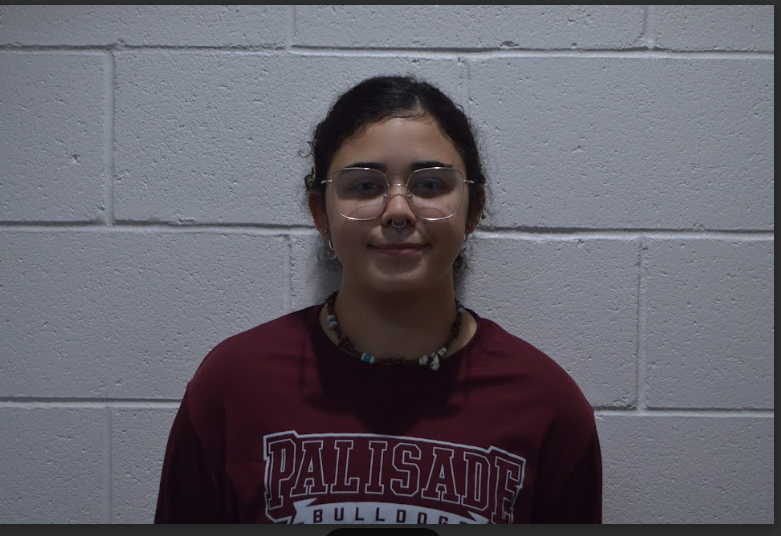 Performing Arts Student of the Week, freshman Jubilee Romkee, posing for a photo. 
